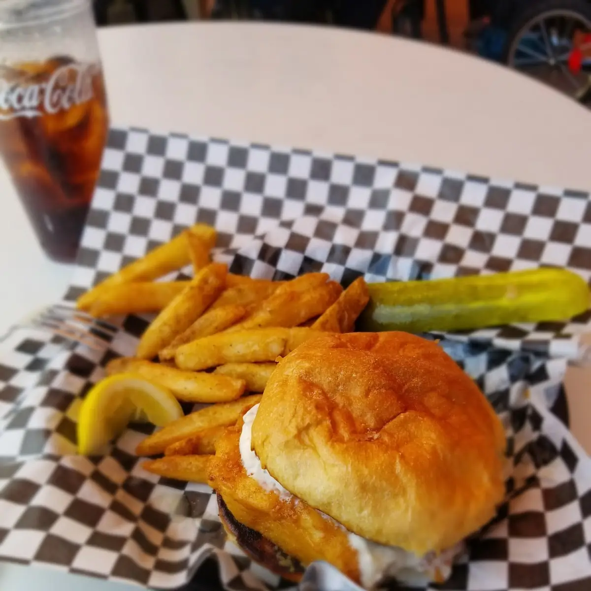 Fried Haddock Sandwich with Fries
