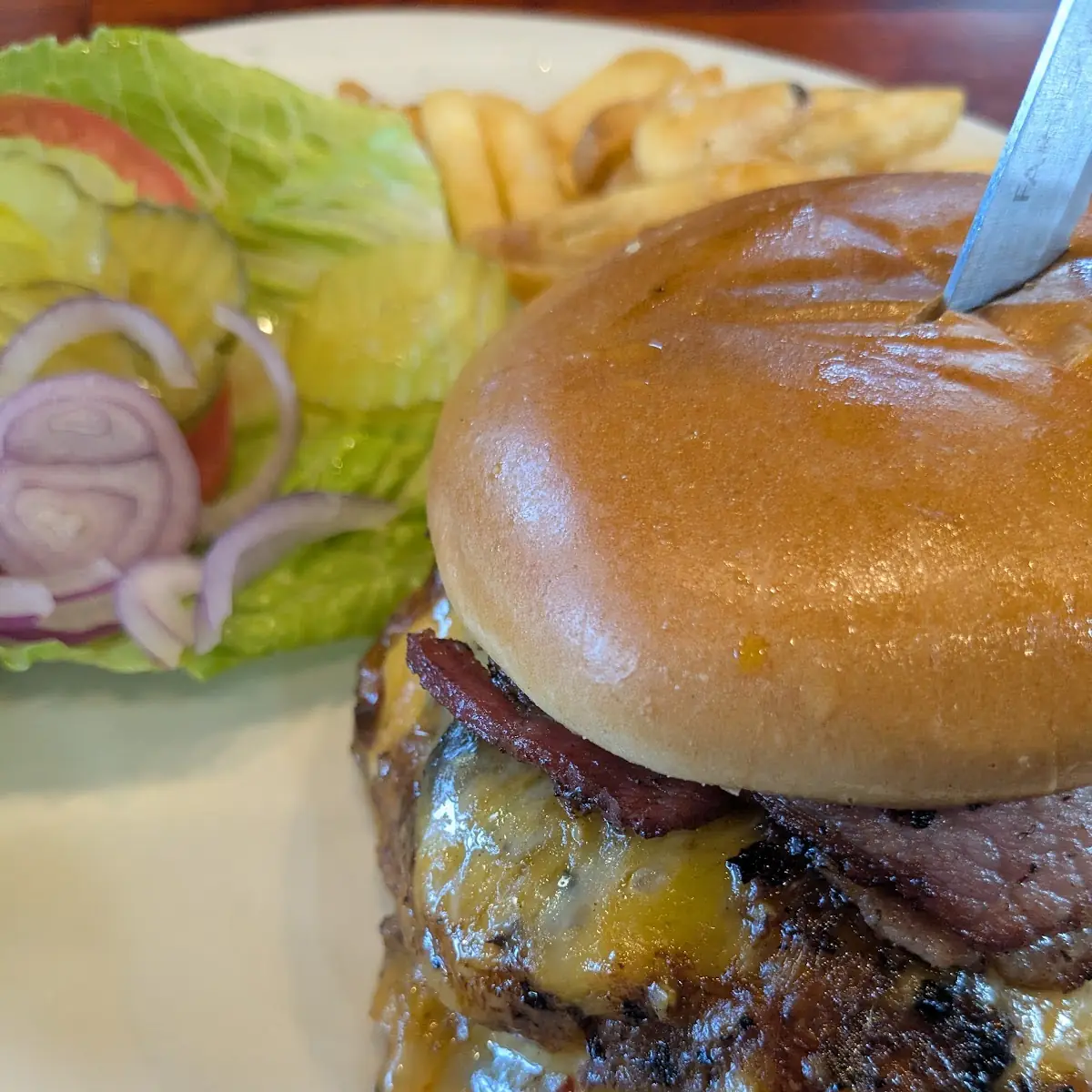 Taoseña Hatch Green Chile Burger