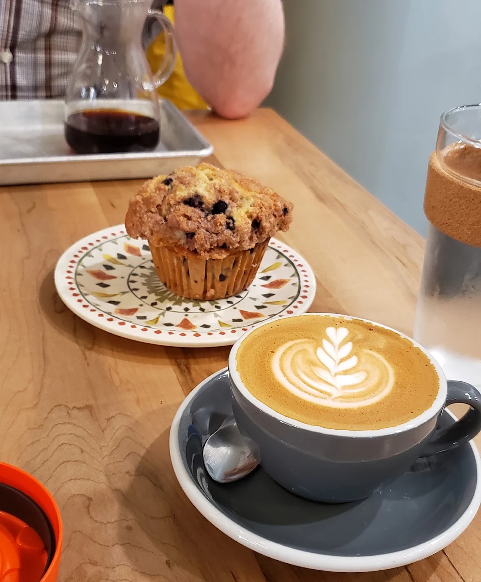Flat White and Blueberry Muffin