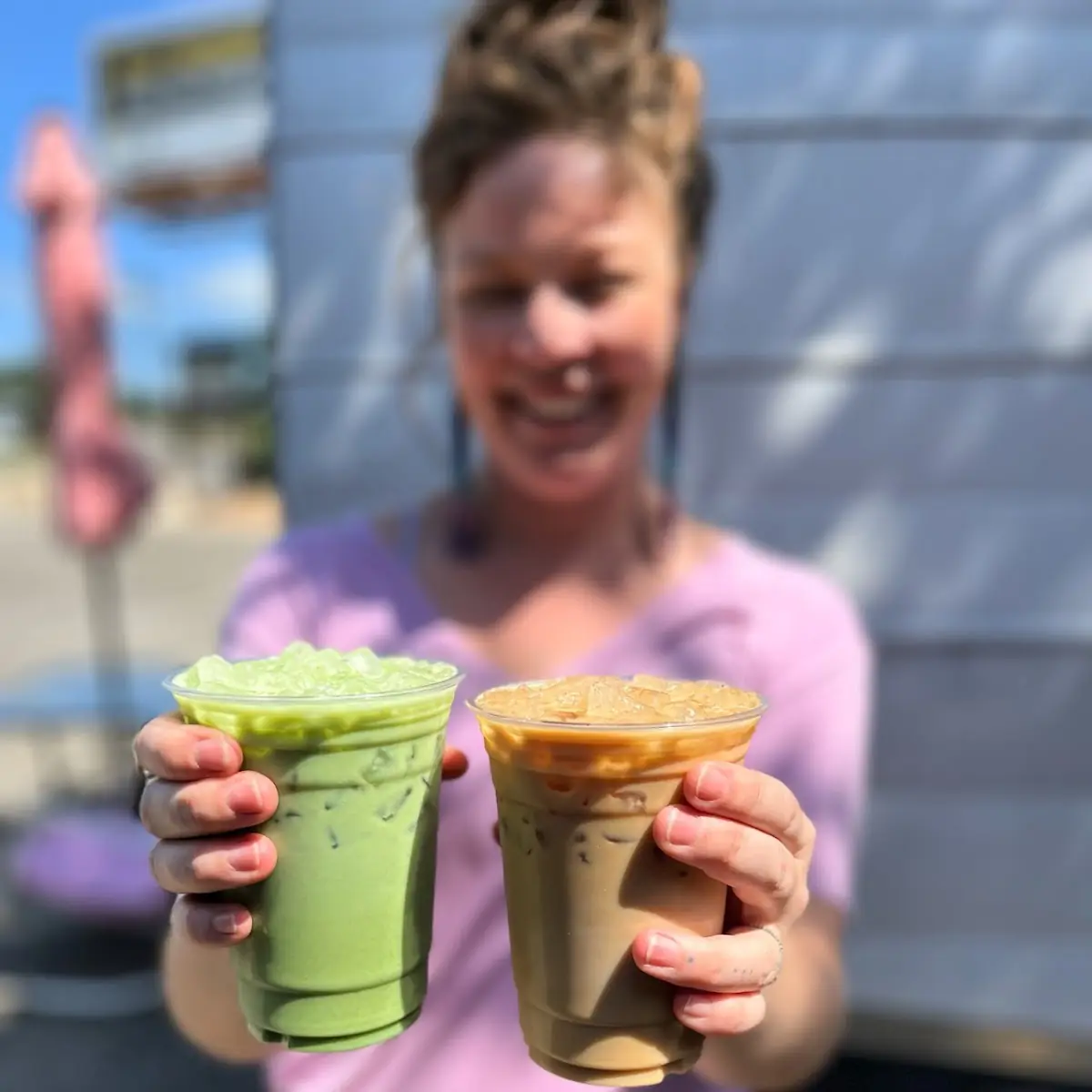 Strawberry Iced Matcha