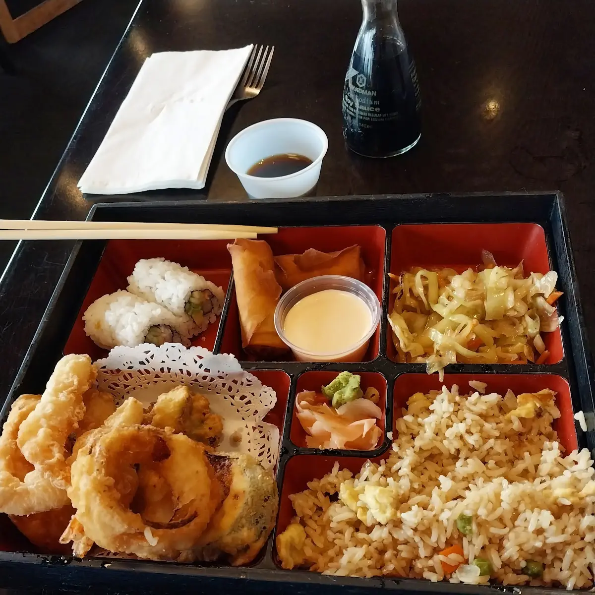 Bento Box w Shrimp Combo