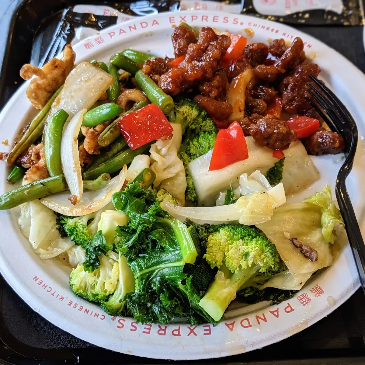 Mixed Vegetables Green Bean Chicken and Beijing Beef