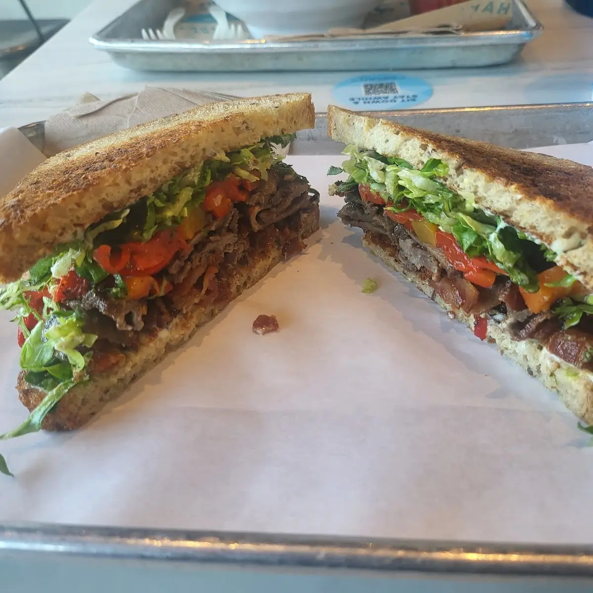 Peruvian Steak Sandwich on GF Bread