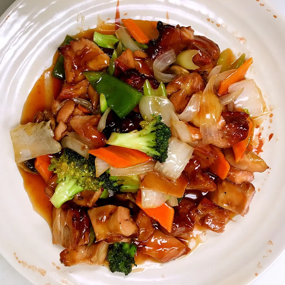 Triple Delight in Garlic Sauce