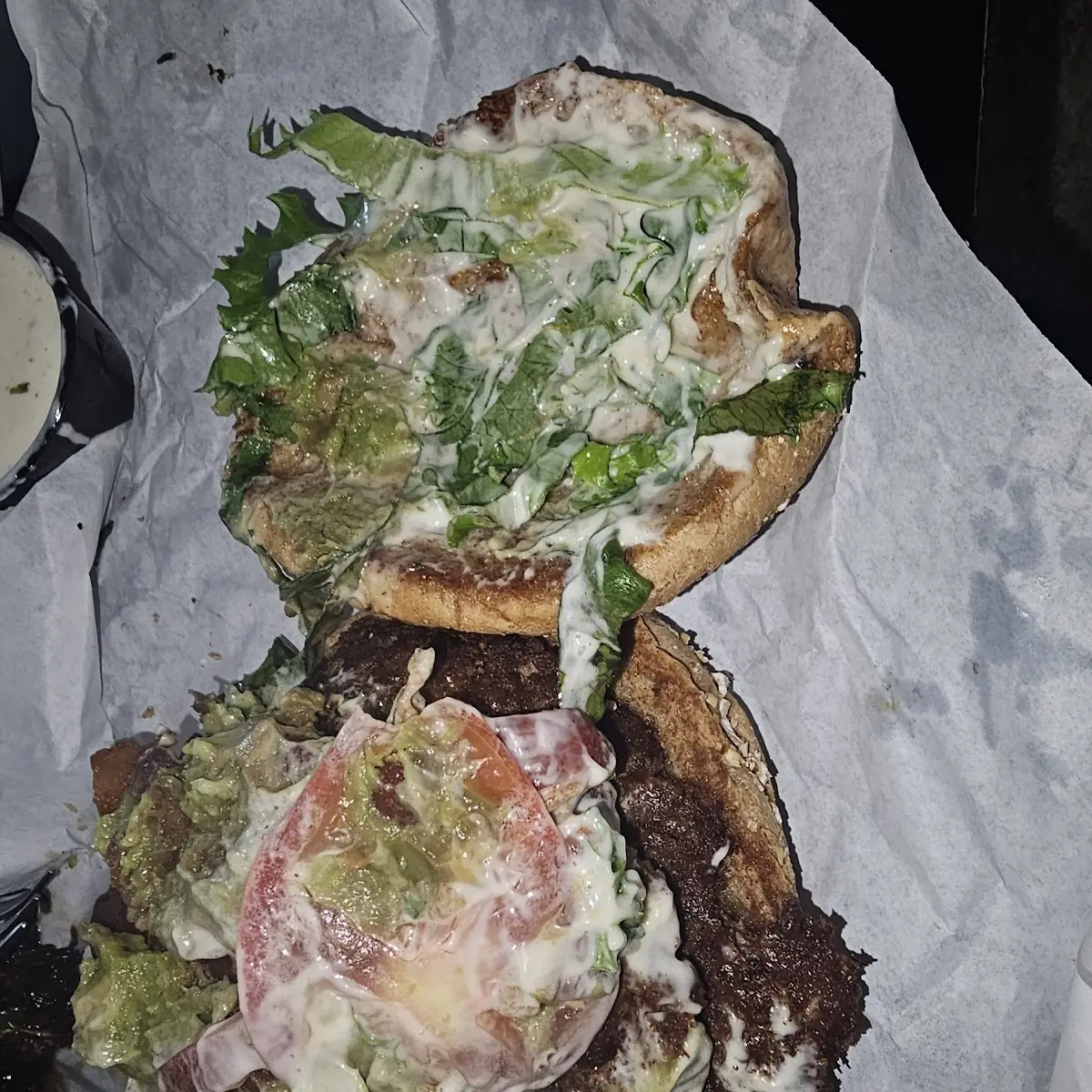 Double Cheeseburger w Avocado Mess