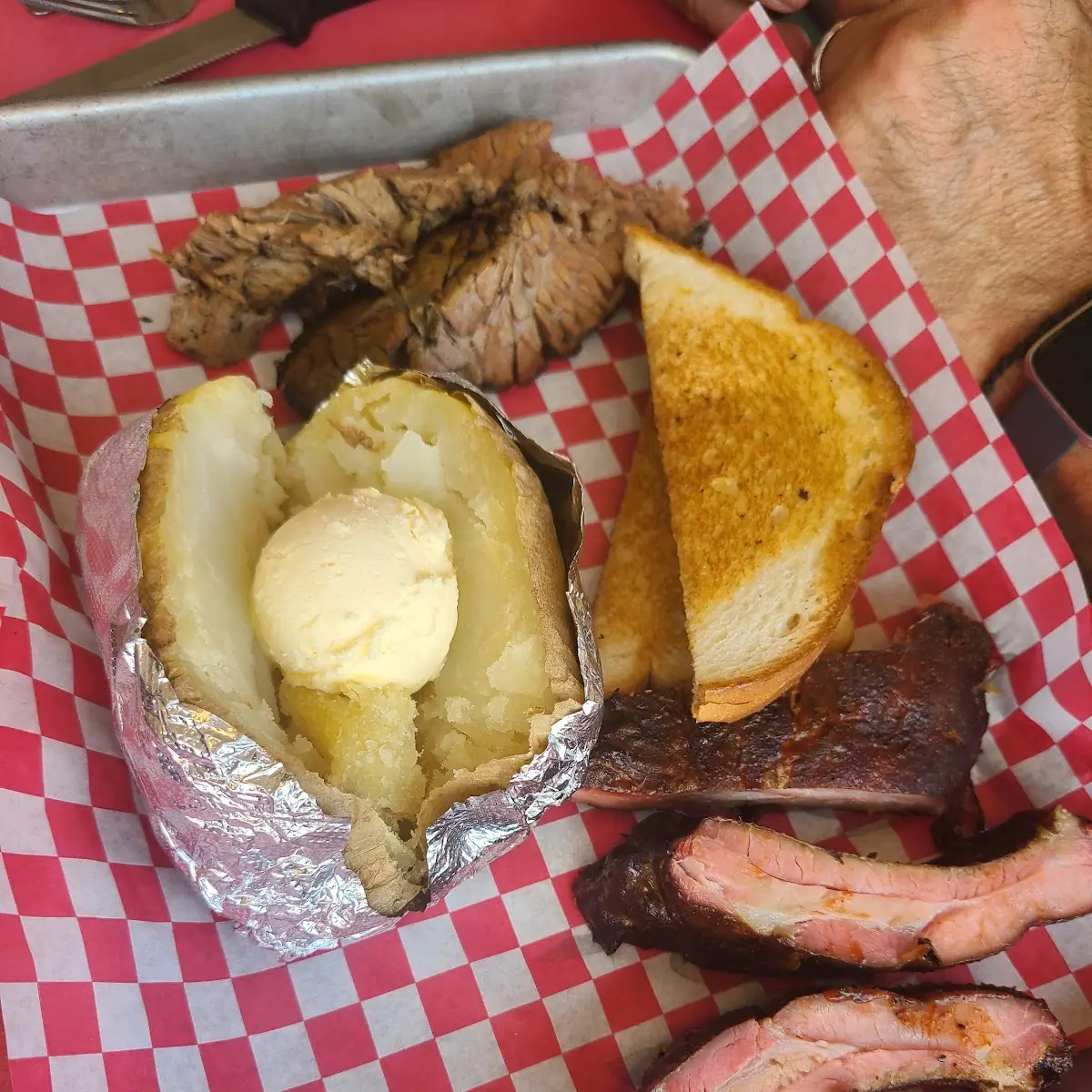 Ribs and Baked Potato