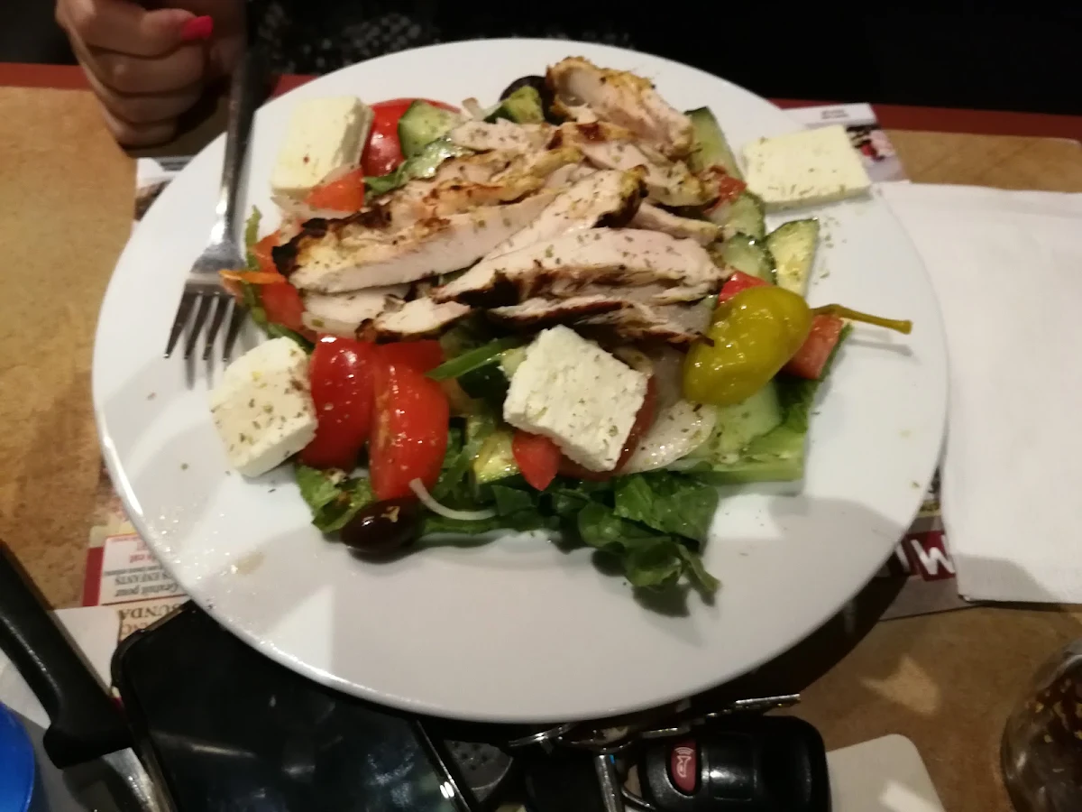 Greek Salad with Chicken, Restaurant Dorval