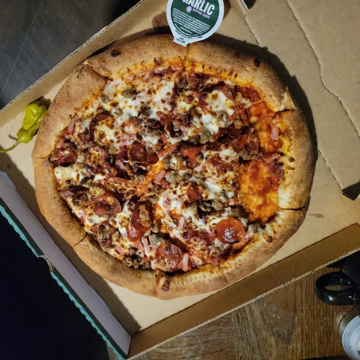 Meat Lovers Pizza Stuffed Crust