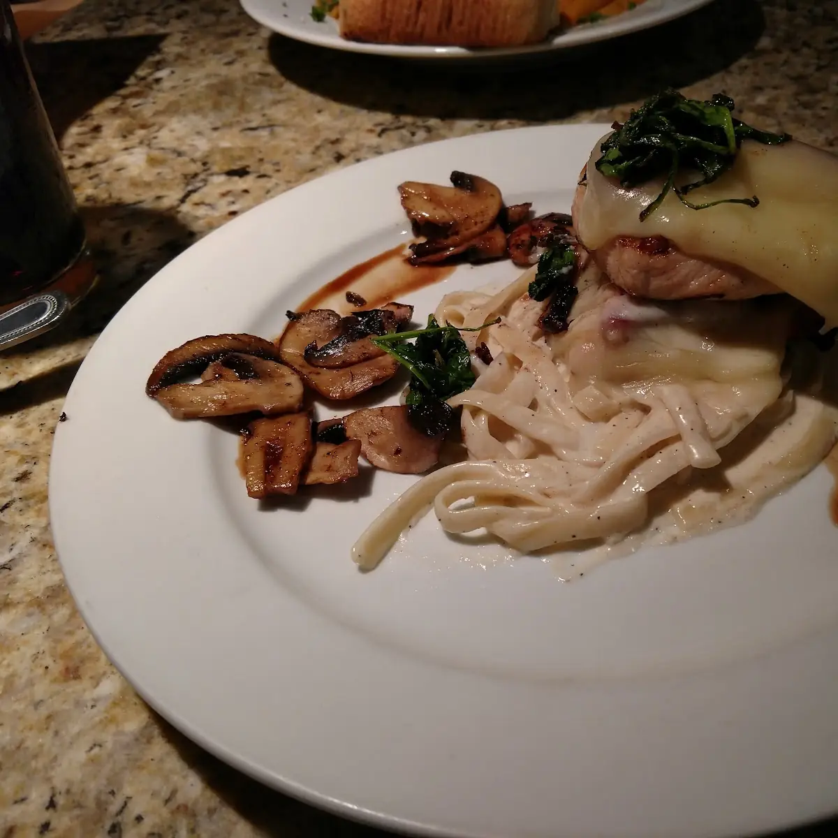 Little Italy with Sauteed Mushrooms