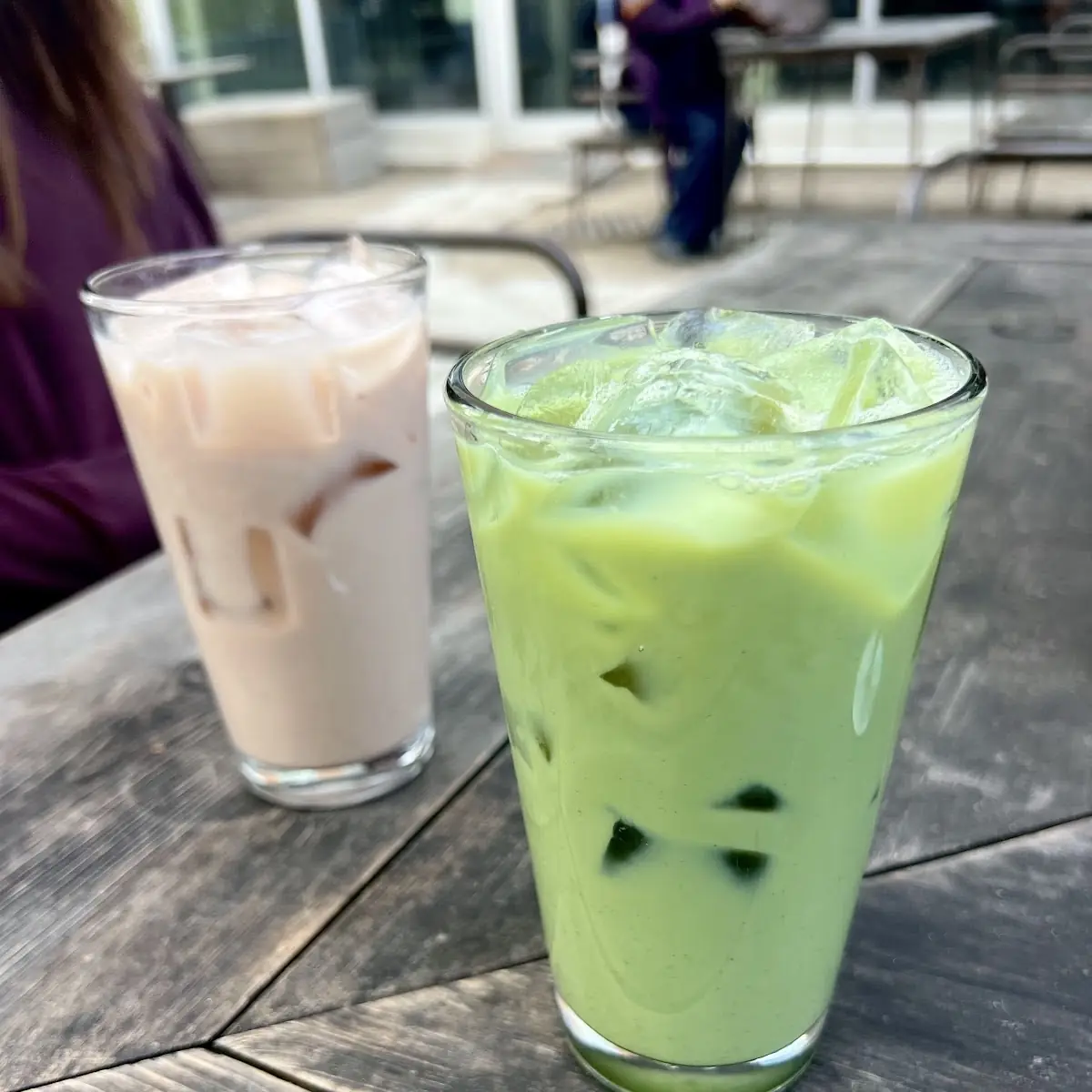Iced Chai Latte and Iced Matcha Latte