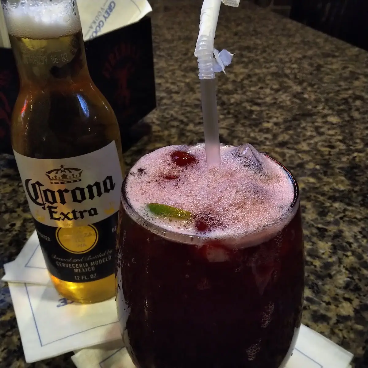 Sangria and Corona Extra