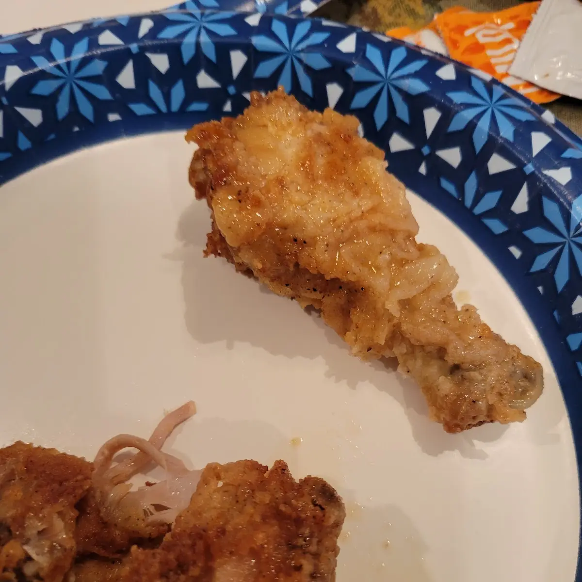 Fried Chicken Greasy and Sliding