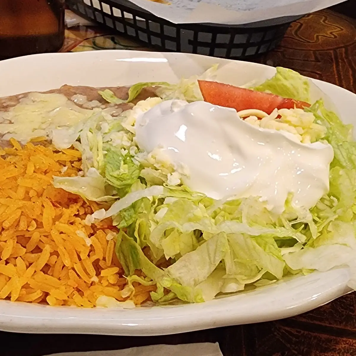 Soft Taco Spanish Rice Refried Beans