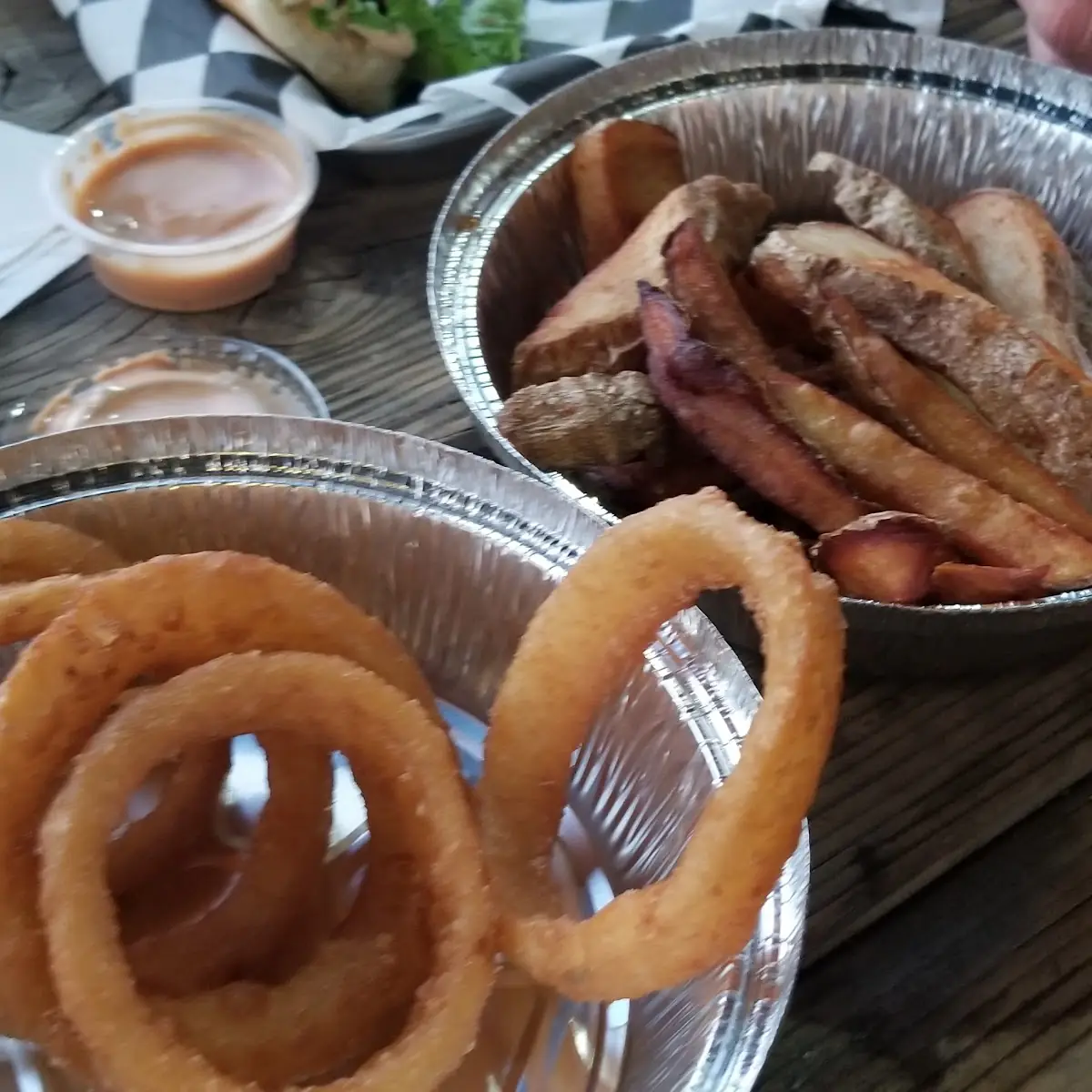 Onion Rings and Steak Fries