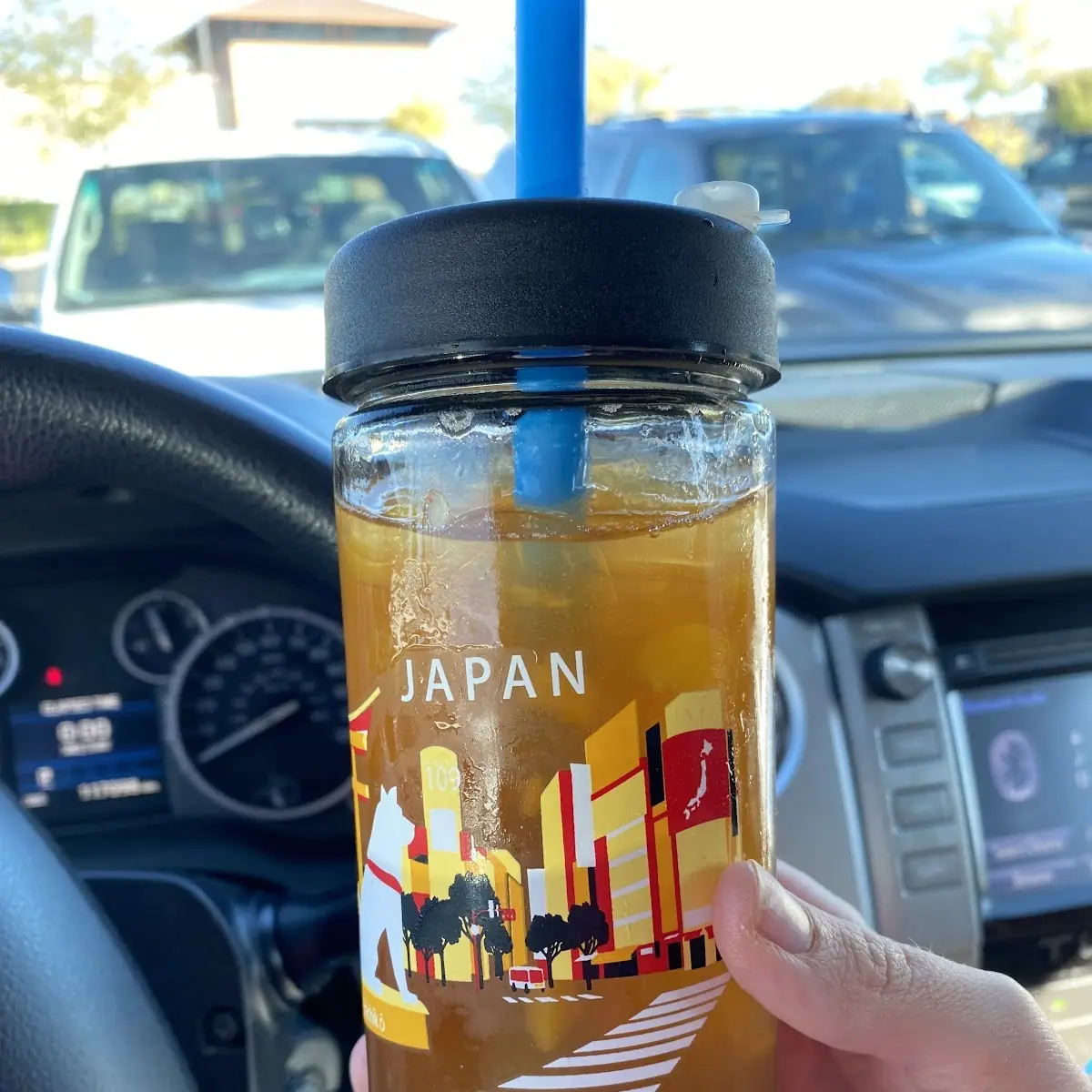 Peach Passion Fruit Tea with Boba