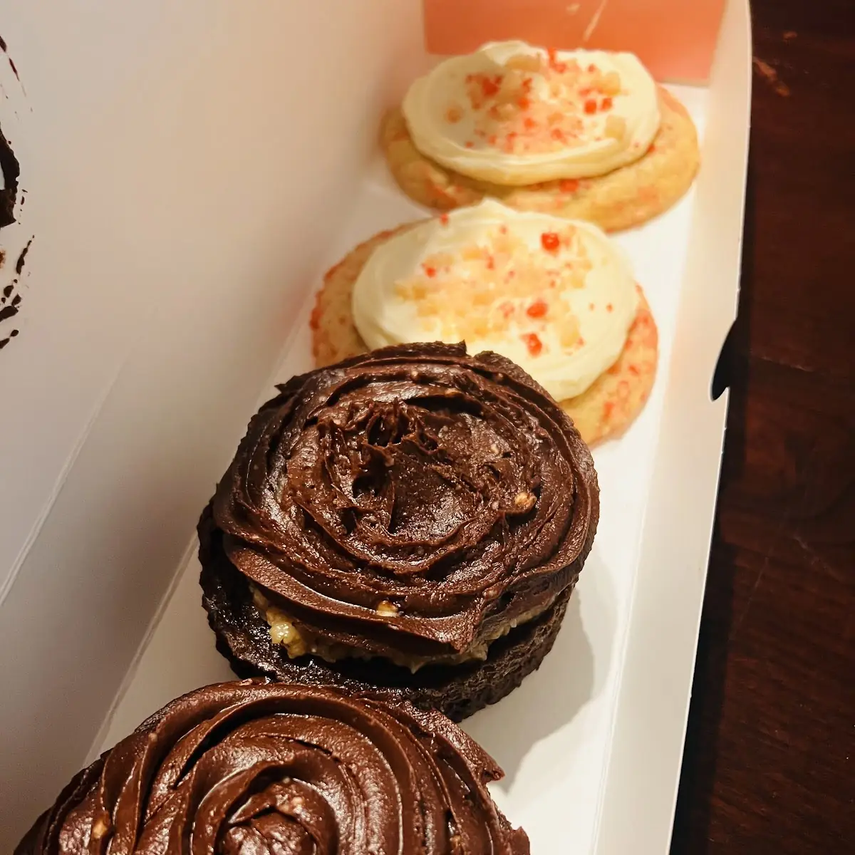 Chocolate Cake and Strawberry Cookie