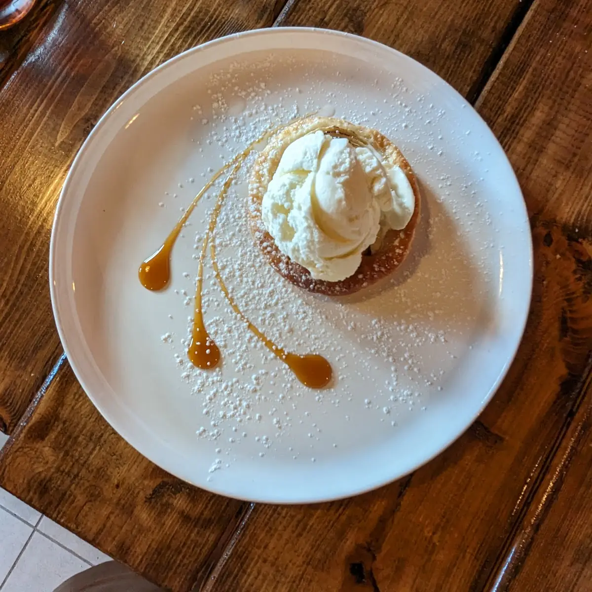 Apple Tart with Vanilla Ice Cream