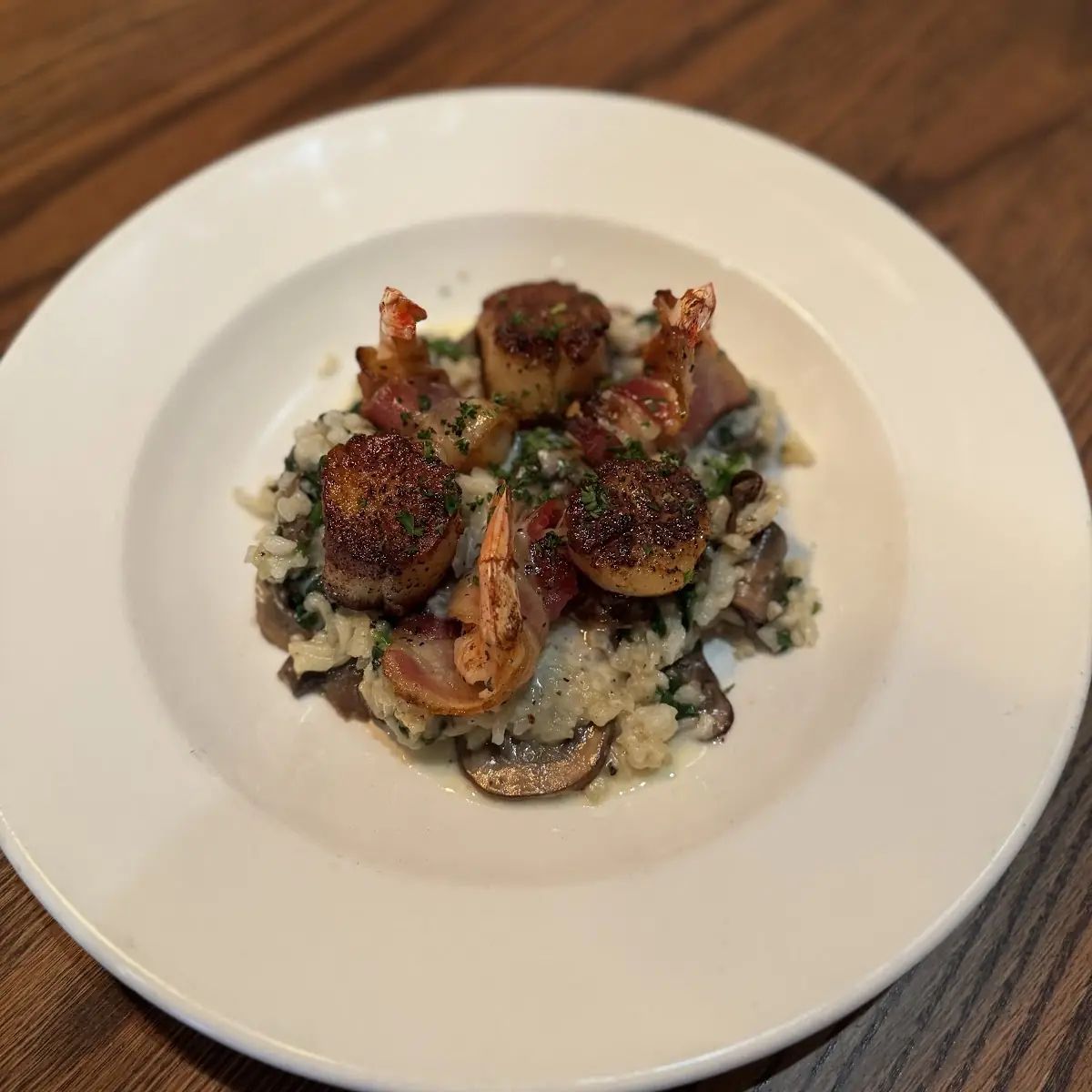 Seared Scallops with Saffron Risotto