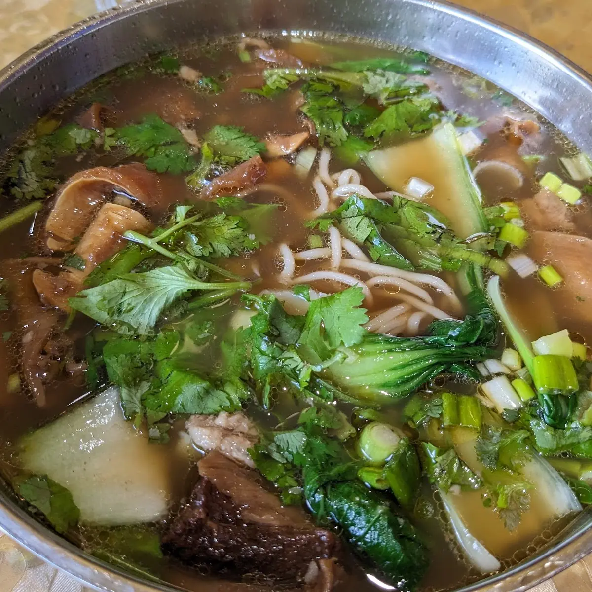 Braised Sliced Beef Noodle Soup
