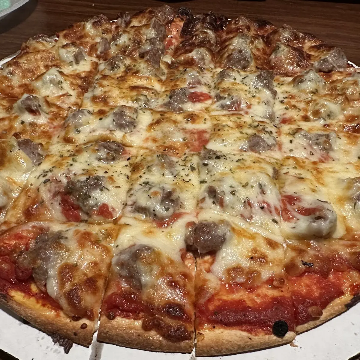 Cheese and Sausage Pizza