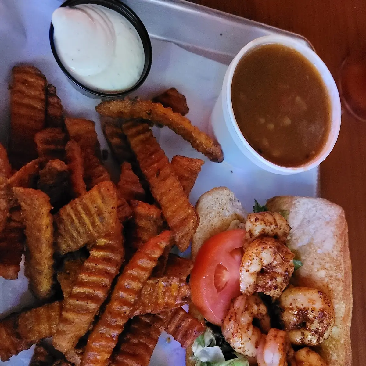Cajun Shrimp PO Boy