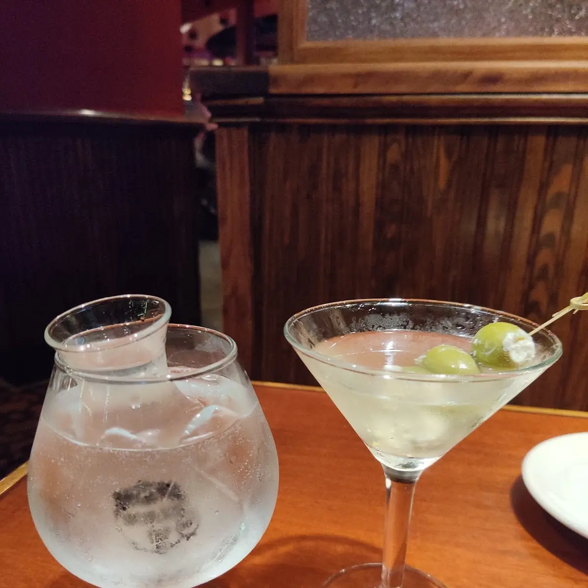 Martini with Blue Cheese Olives