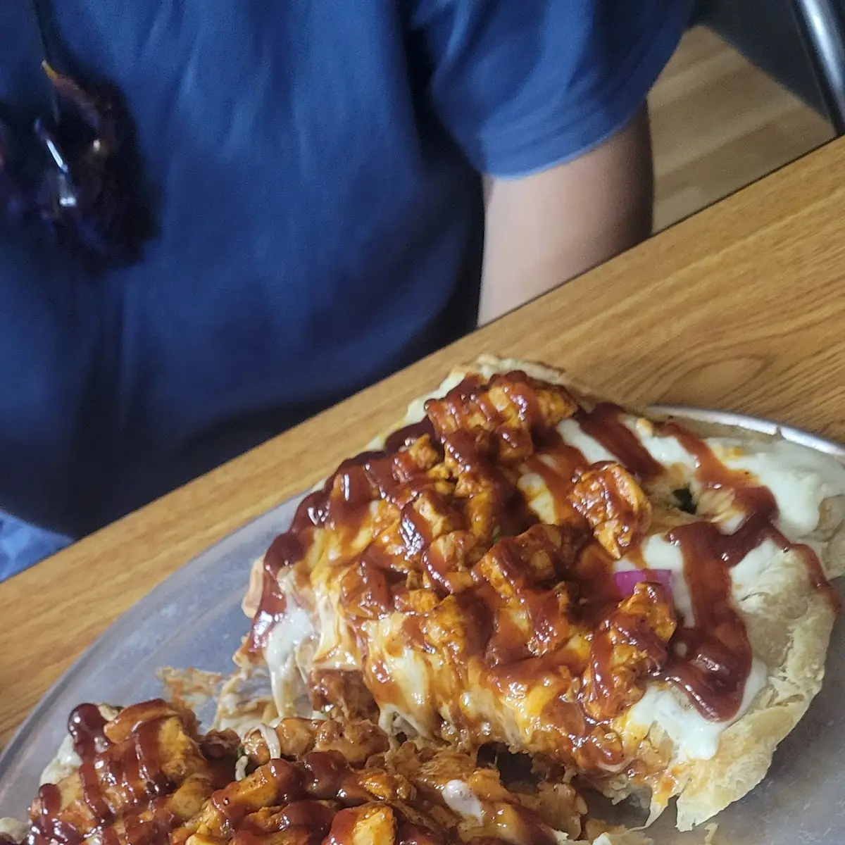 BBQ Chicken Pizza Waffle