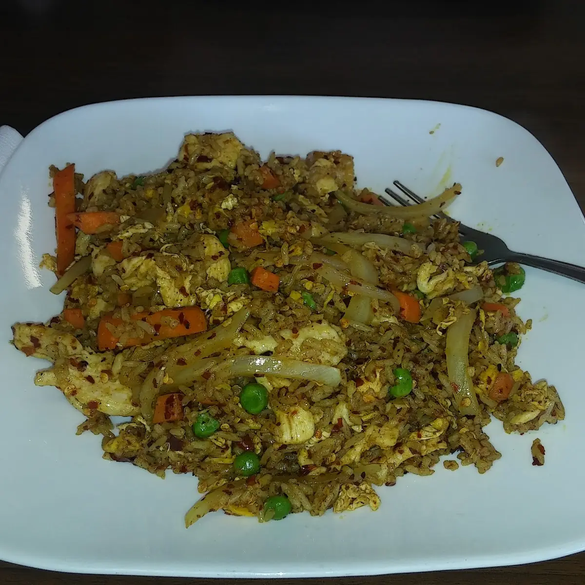 Curry Fried Rice with Chicken