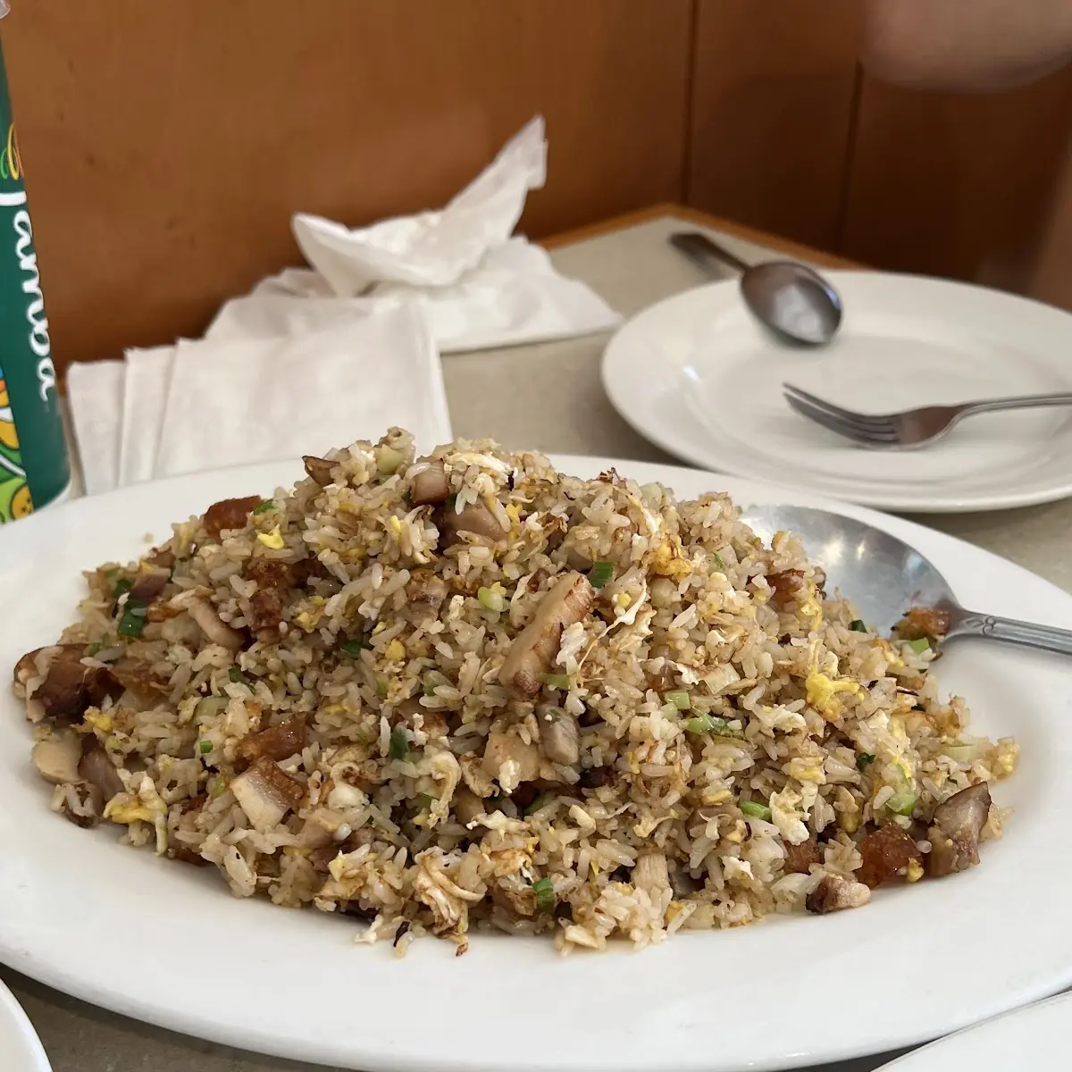 C6. BBQ Pork, Egg Rolls, BBQ Pork Fried Rice