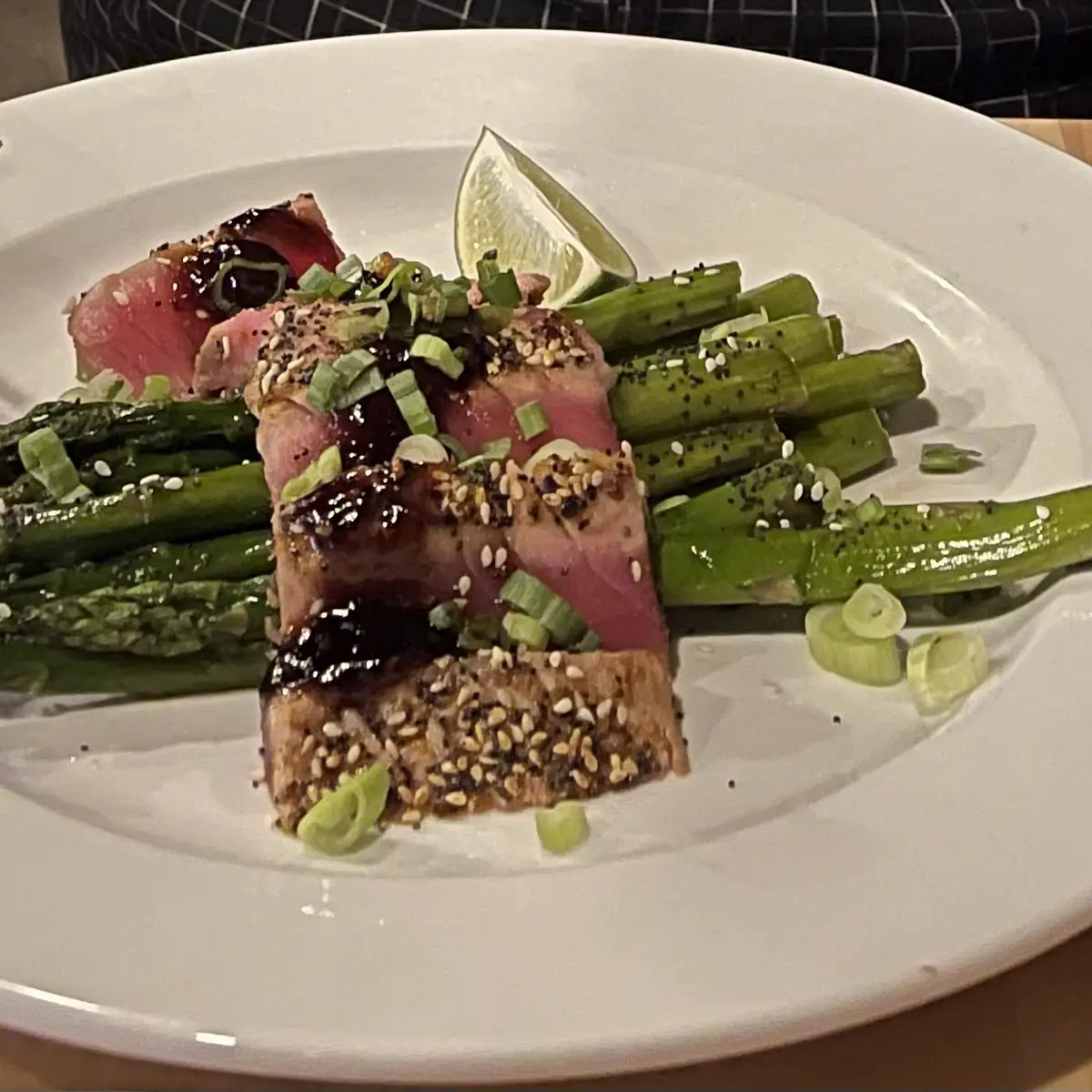 Sesame Crusted Ahi Tuna with Asparagus