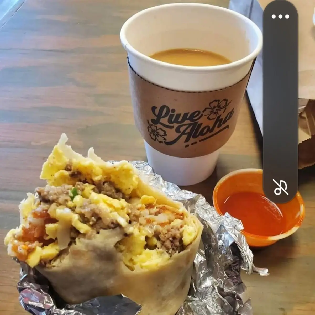 Breakfast Burrito Bacon Egg and Cheese