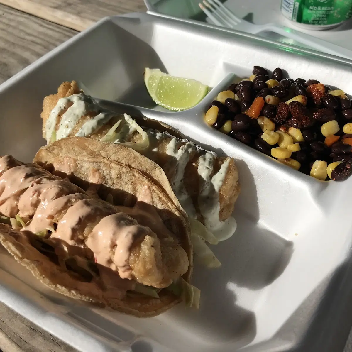 Tacos with Black Beans and Corn