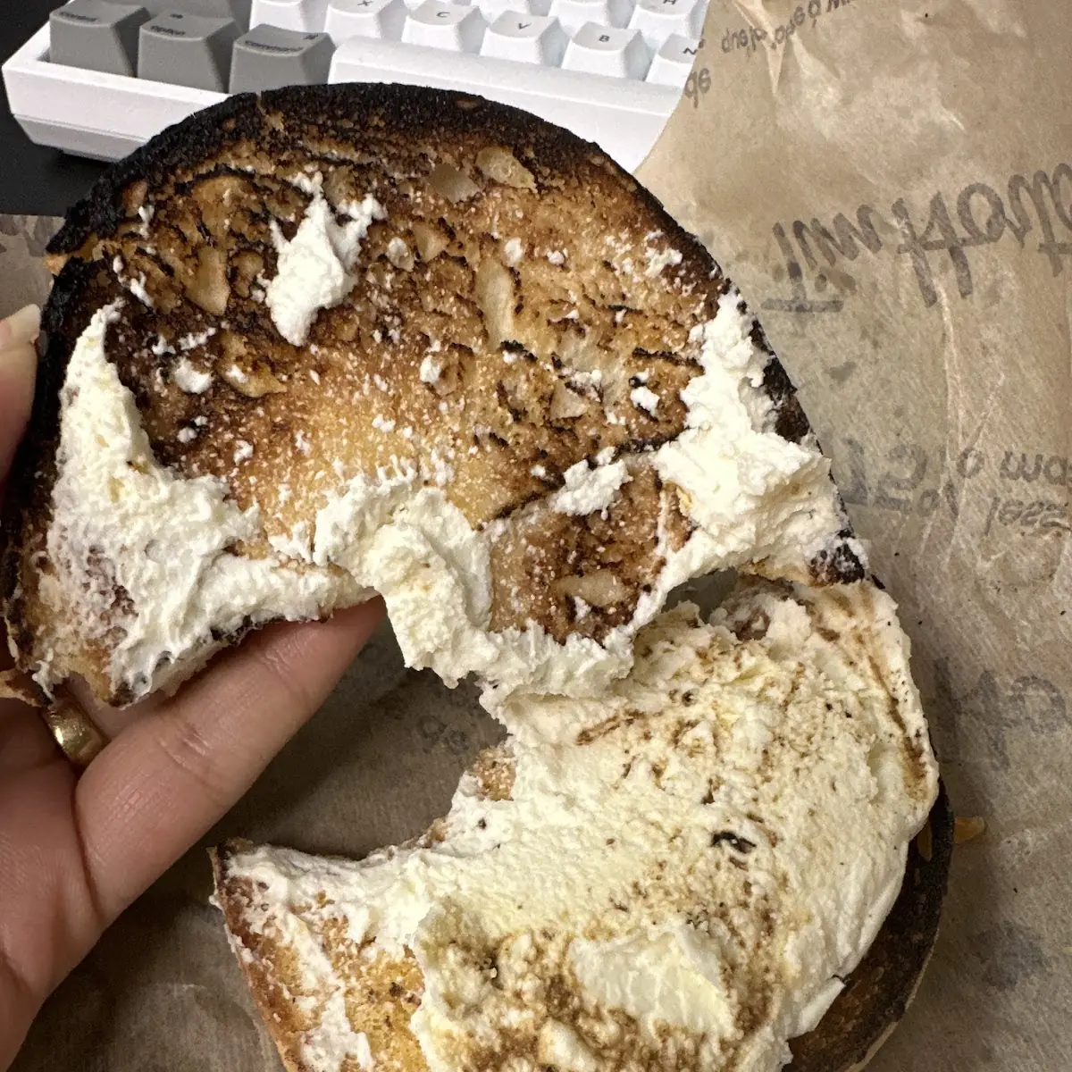 Grilled Bagel