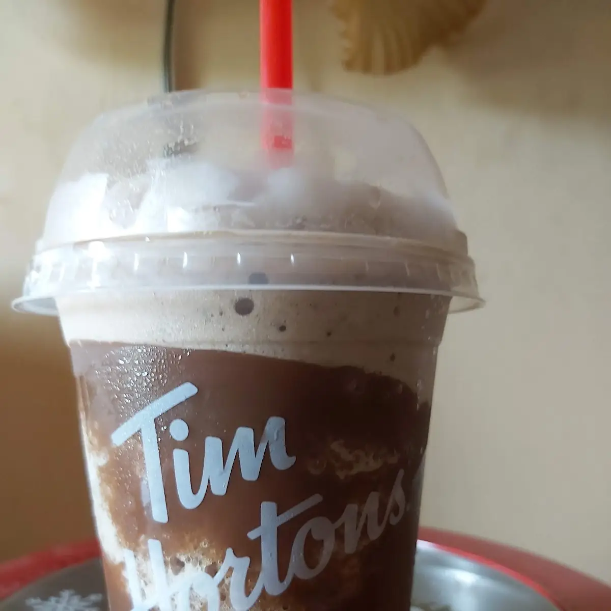 Iced Cappuccino Made with Chocolate Milk