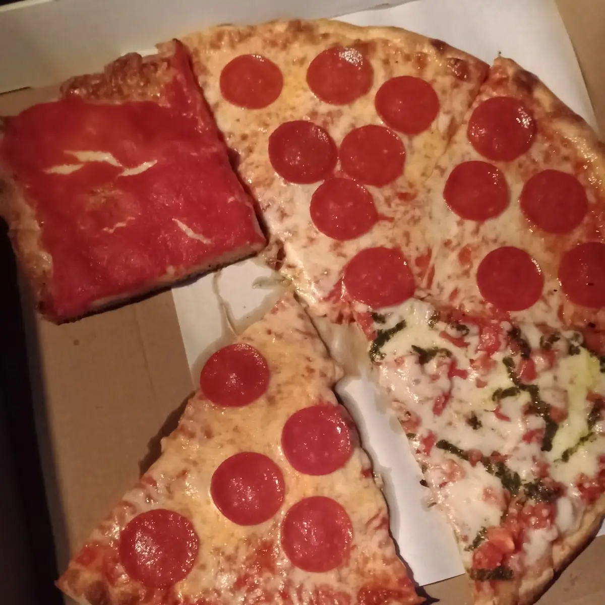Pepperoni Slice Bruschetta Pizza Slice Sicilian Slice