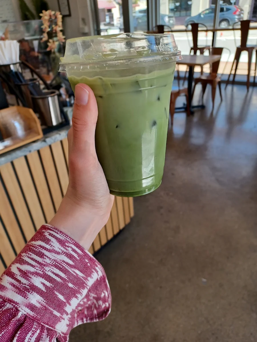 Blackberry Lavender Matcha Latte