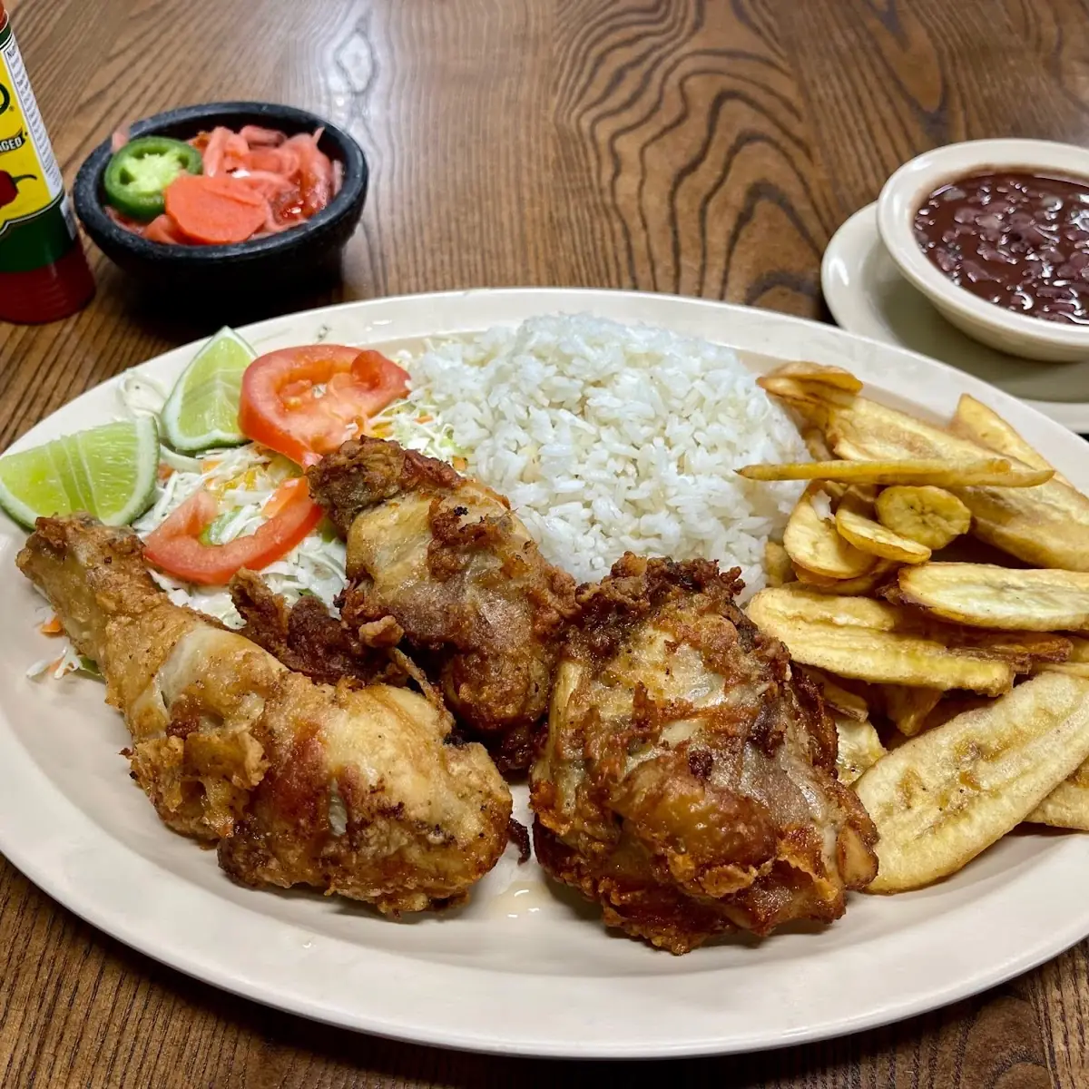 Pollo Frito En Almuerzo