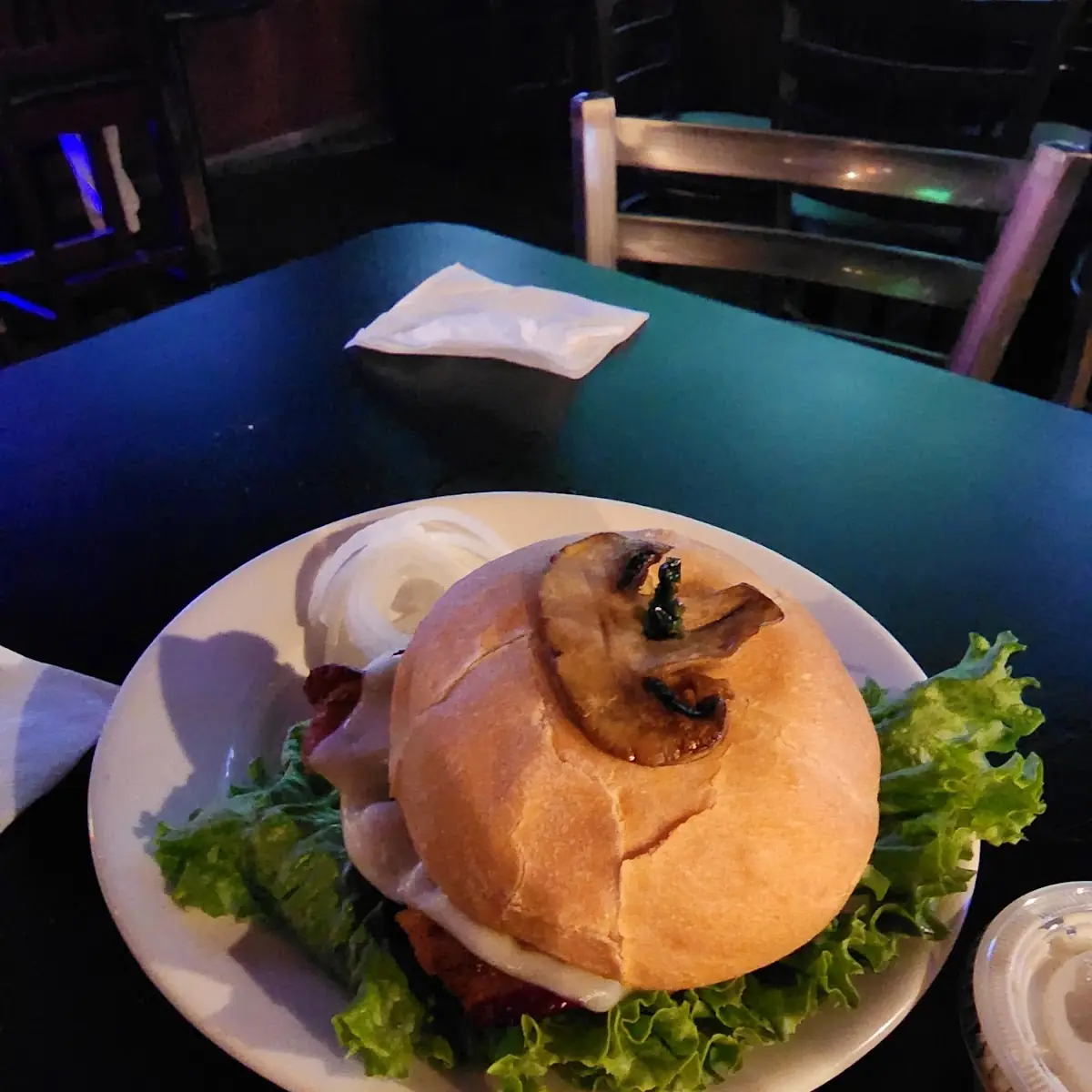Mushroom and Swiss Burger
