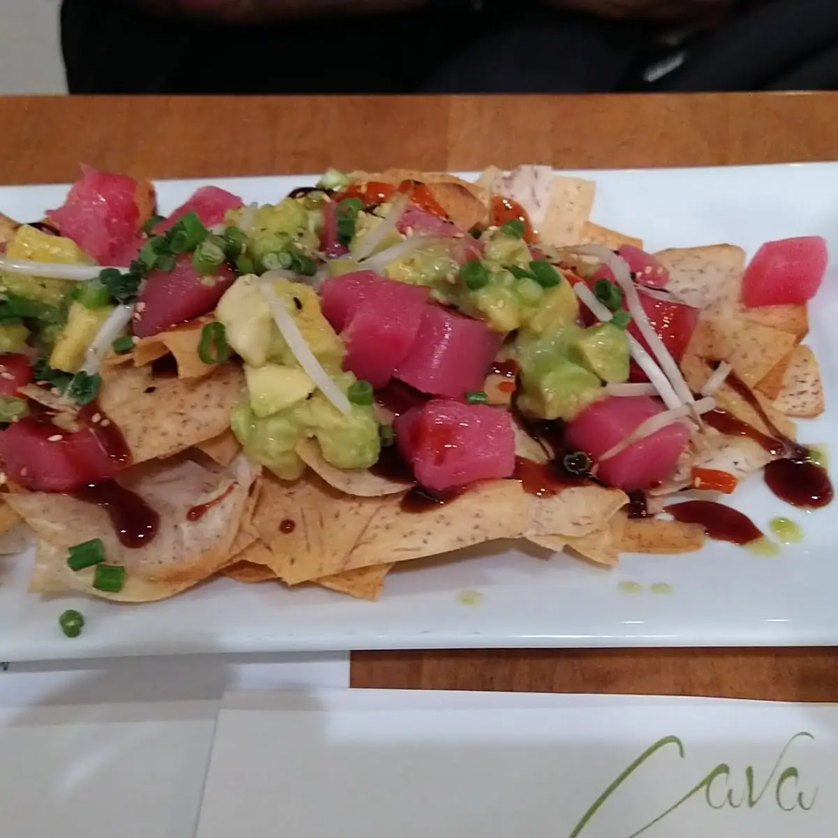 Tuna Poke Nachos