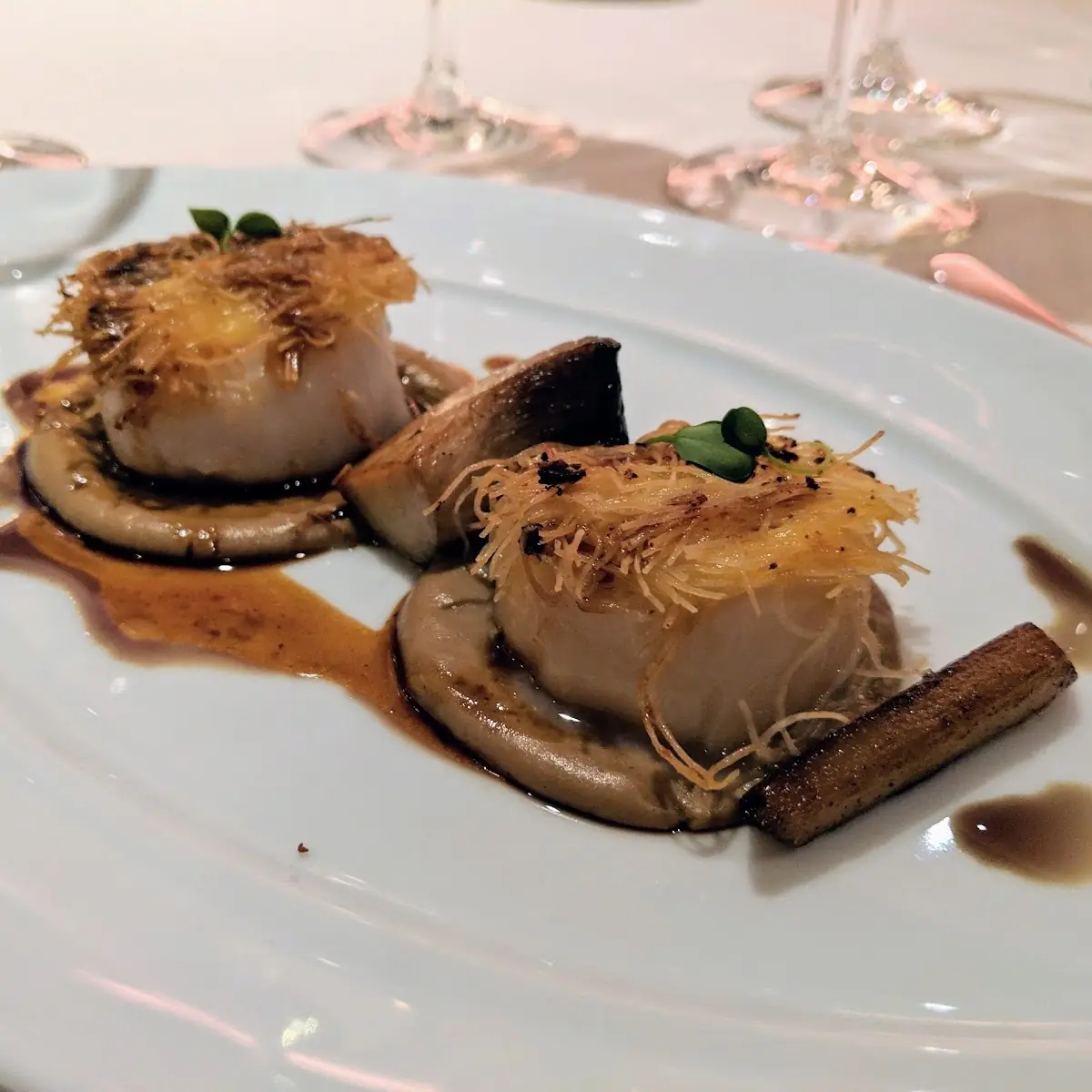 Maine Sea Scallops a La Plancha