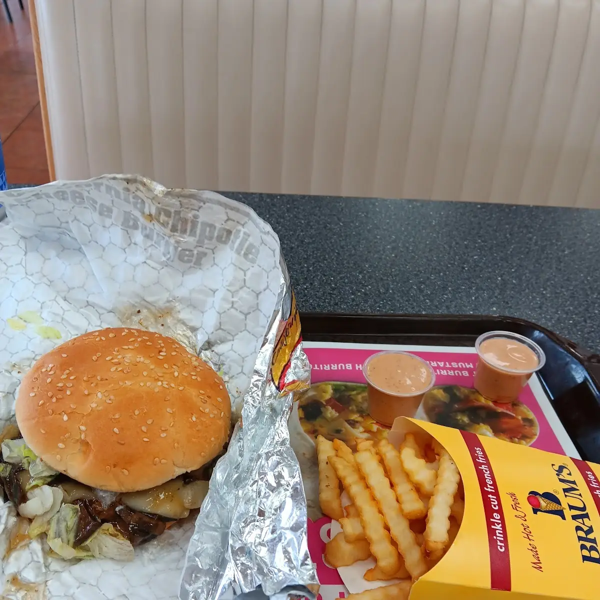 The Bacon Swiss Mushroom Burger