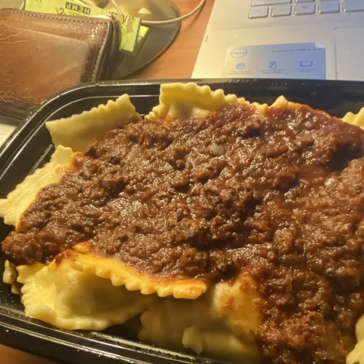 Ravioli with Meat Sauce