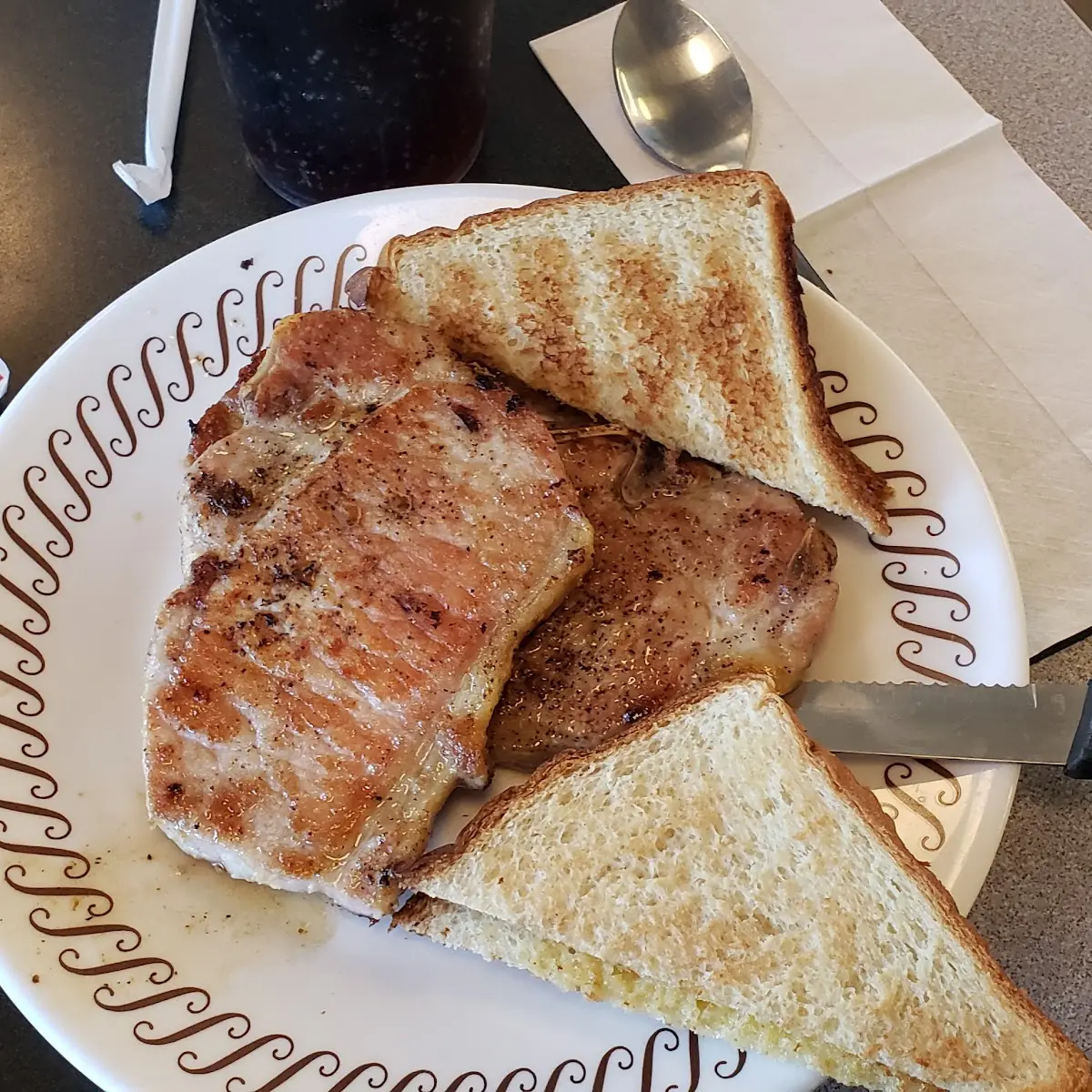 Pork Chops and Eggs