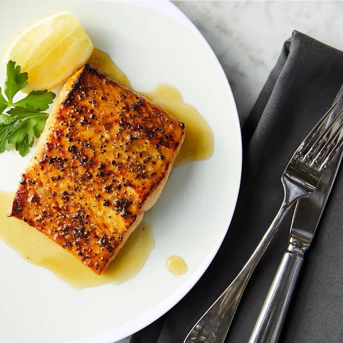 Broiled Salmon