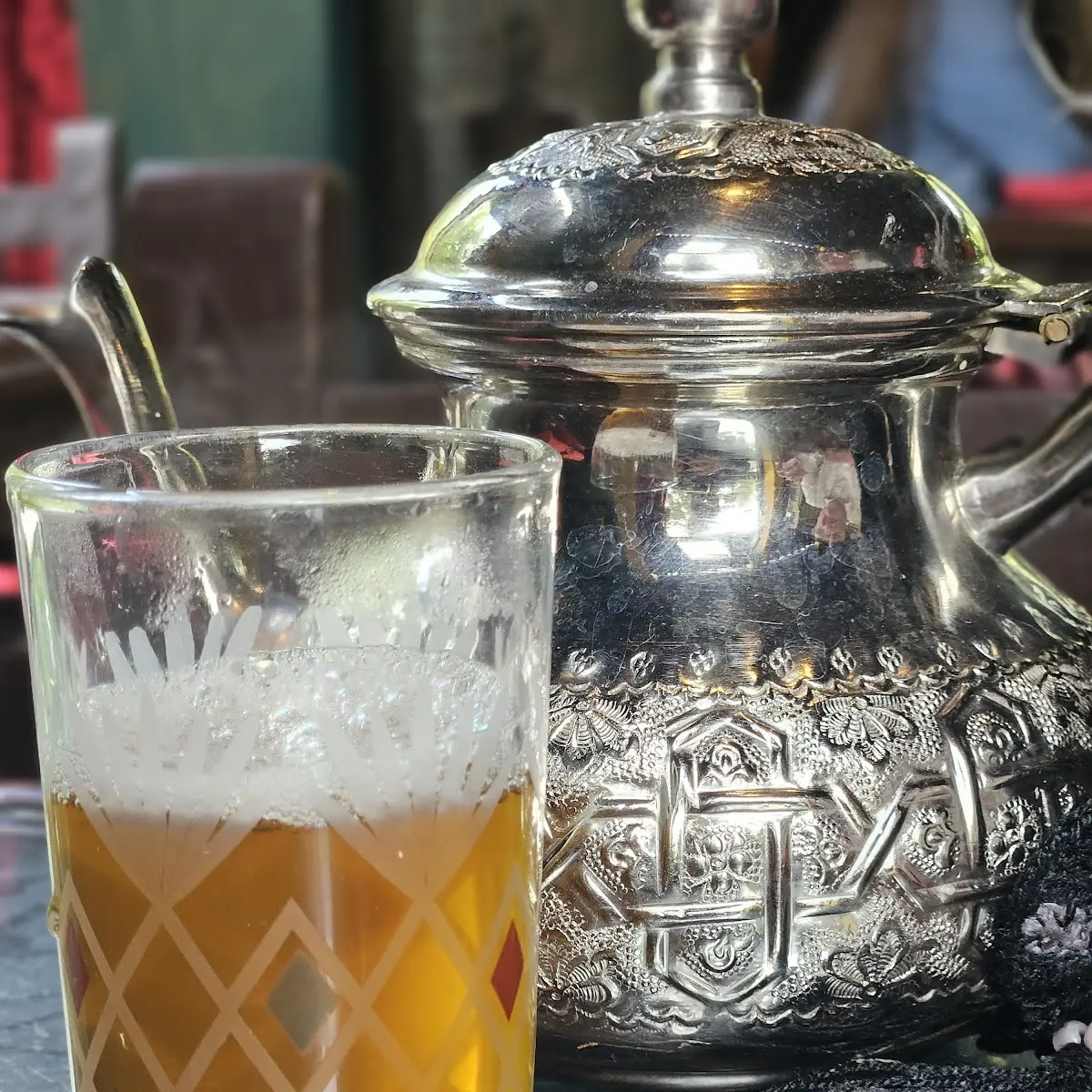 Fresh Mint Mooccan Hot Tea with Orange Blossom