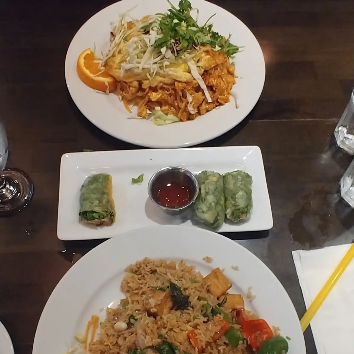 Basil Fried Rice Mango Spring Roll