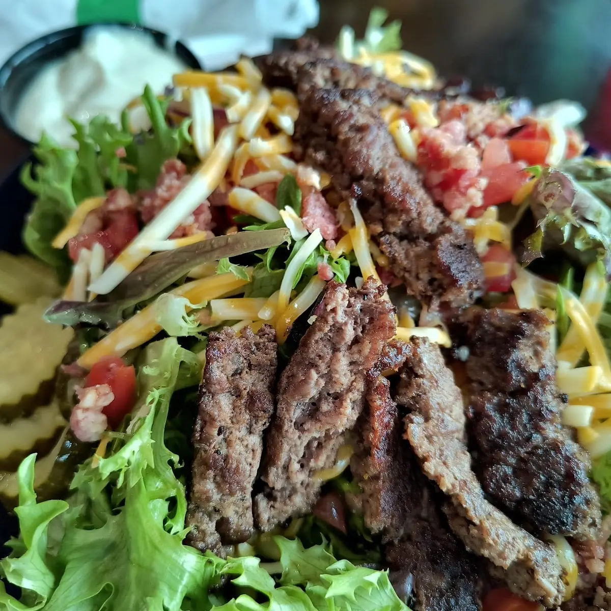 Bacon Double Cheeseburger Salad