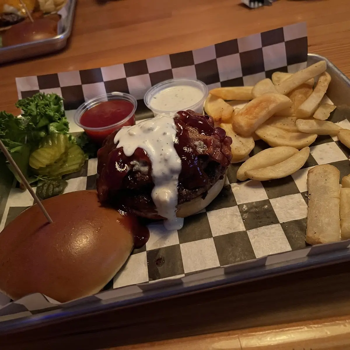 Bacon and Blue Cheese Burger