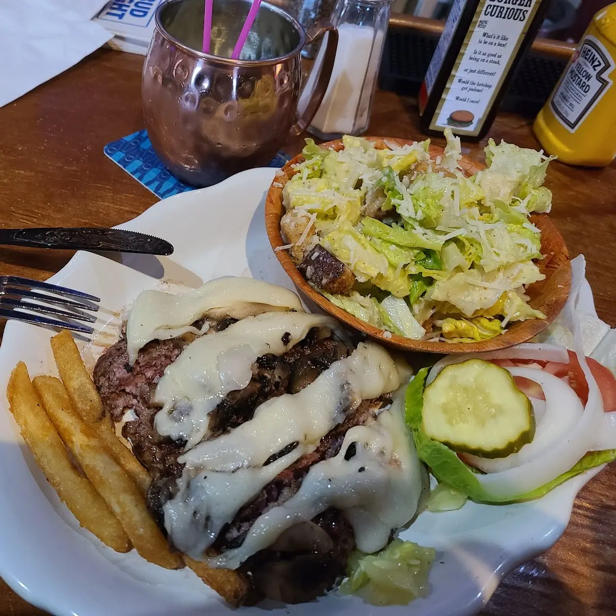 Mushroom Swiss Burger