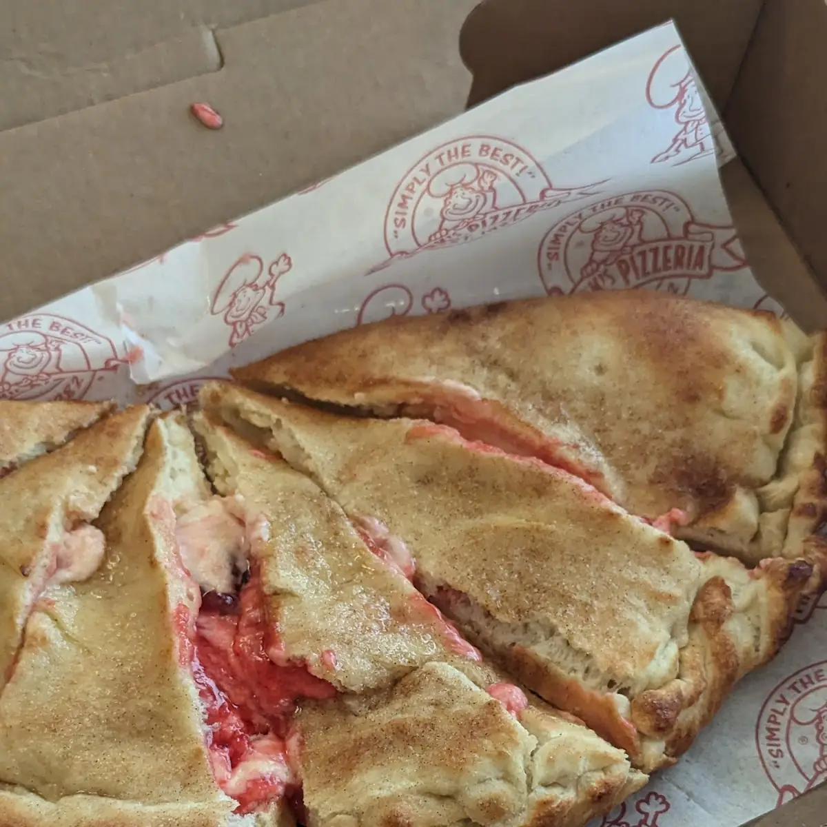 Strawberry Cheesecake Calzone